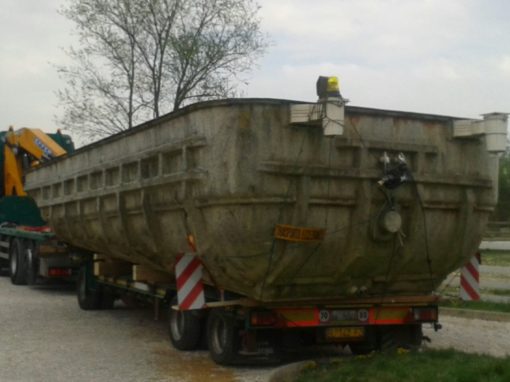 Trasporto eccezionale piscina
