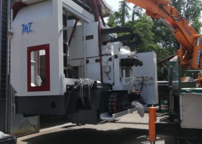 Posizionamento centro di lavoro