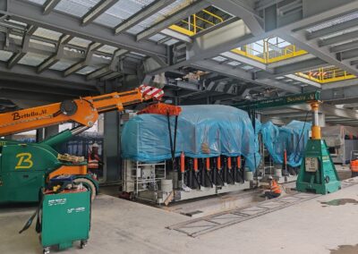 POSIZIONAMENTO MACCHINARI PER LAVORAZIONE VETRO